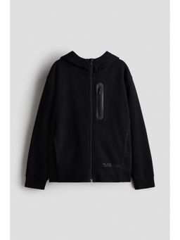 H&M - Boys Black Zip-Through Hoodie