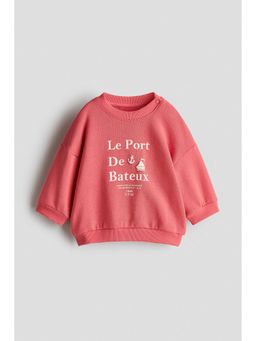 H&M - Boys Red Printed Sweatshirt