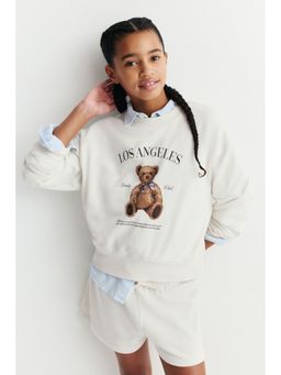 H&M - Girls White 2-Piece Sweatshirt Set