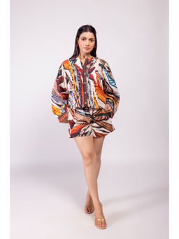 Poppi - Cinnamon Printed Multi-Color Co-Ord (Set of 2)