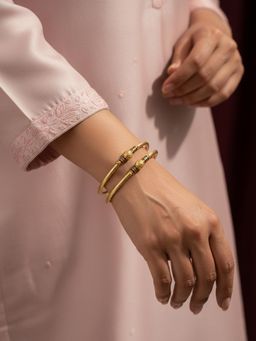 NVR - Gold Plated Meenakari Bangles