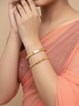 NVR - Women Gold Plated Traditional Adjustable Kadas