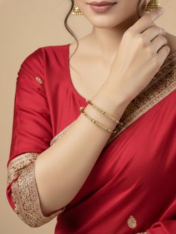 NVR - Women Gold Plated Handcrafted Traditional Bangle