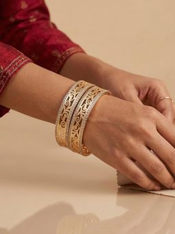 NVR - Women Gold Plated CZ Stone Kadas