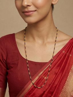 NVR - Women Gold Plated Artificial Beads Necklace