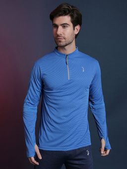Campus Sutra - Men Solid Full Sleeve Stylish Activewear & Sports T-shirts