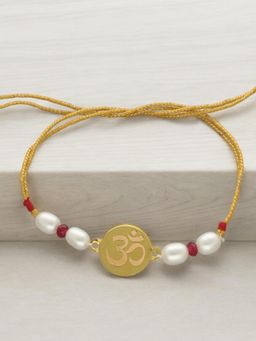 Sri Jagdamba Pearls - 22Kt Om 1Gm Gold Rakhi