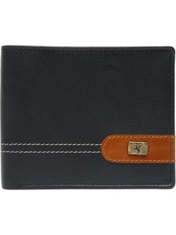 Cantabil - Men Textured Leather Two Fold Wallet