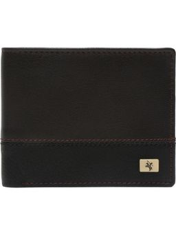 Cantabil - Colour blocked Leather Two Fold Wallet