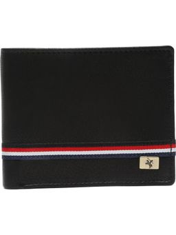 Cantabil - Men Striped Leather Two Fold Wallet
