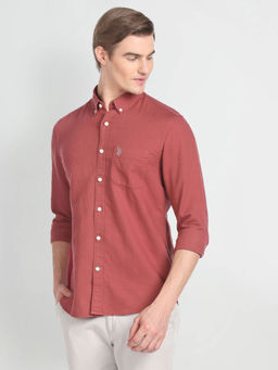 U.S. Polo Assn. Denim Co. - Solid Linen Cotton Shirt