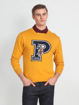 U.S. Polo Assn. Denim Co. - Patterned Knit Cotton Sweater