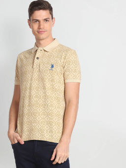 U.S. Polo Assn. Denim Co. - Cotton Floral Print Polo T-Shirt