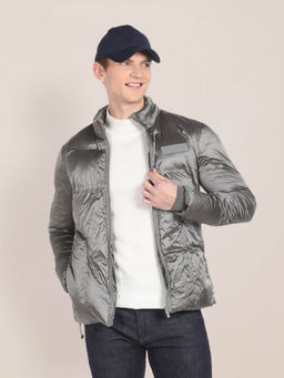 U.S. POLO ASSN. - High Neck Solid Puffer Jacket