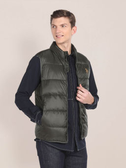 U.S. POLO ASSN. - High Neck Sleeveless Quilted Jacket