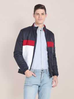 U.S. POLO ASSN. - High Neck Colour Block Jacket