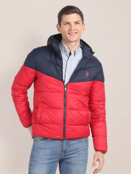 U.S. POLO ASSN. - Colour Block Hooded Jacket