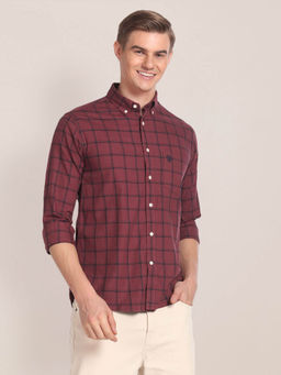 U.S. POLO ASSN. - Windowpane Checks Cotton Shirt