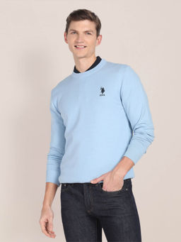 U.S. POLO ASSN. - Crew Neck Solid Sweater