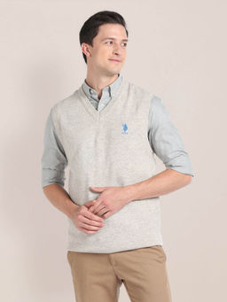 U.S. POLO ASSN. - V-Neck Sleeveless Sweater