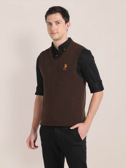 U.S. POLO ASSN. - V-Neck Sleeveless Sweater