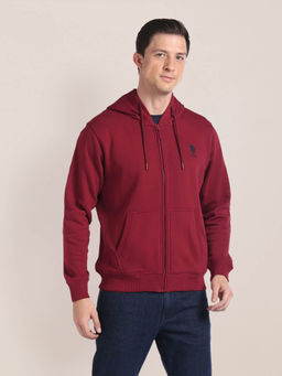 U.S. POLO ASSN. - Solid Hooded Sweatshirt