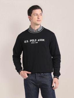 U.S. POLO ASSN. - Crew Neck Brand Print Sweatshirt