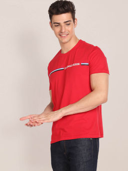 U.S. POLO ASSN. - Crew Neck Brand Print T-Shirt