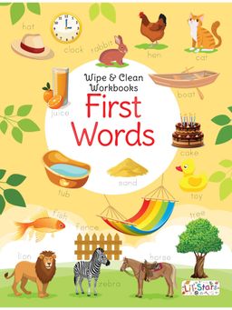 Pegasus - First Words Wipe & Clean Workbook with Free Pen