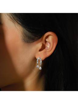 Salty - Ice Loop Spark Drop Earrings