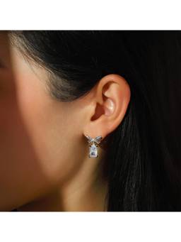 Salty - Bow Bling Drop Earrings