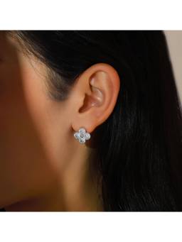 Salty - Glitz Clover Stud Earrings