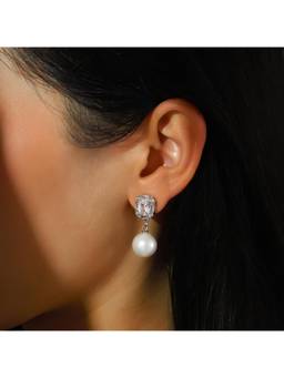 Salty - White Pearl Prism Drop Earrings