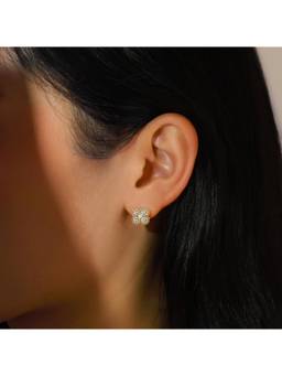 Salty - Blossom Gold Tone Lumiere Stud Earrings