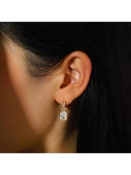 Salty - White Luma Prism Drop Earrings