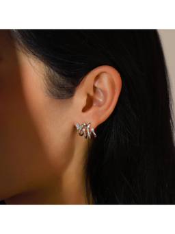 Salty - Flutter Pearl Huggie Hoop Earrings