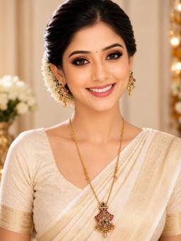 OOMPH - Gold Tone Heritage Rajwadi Kashmiri Long Jewellery Set