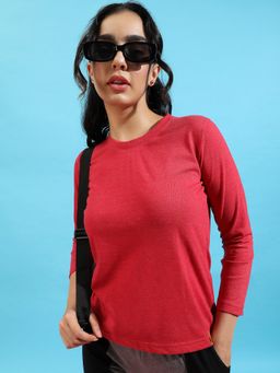 PINACOLADA - Womens Solid Maroon Top