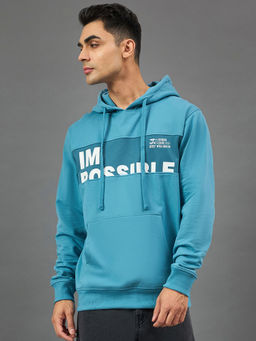 Club York - Light Blue Printed Hoodie