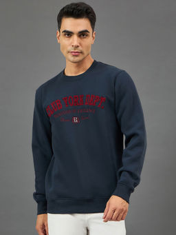 Club York - Navy Embroidery Sweatshirt