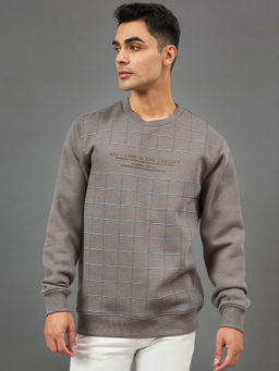 Club York - Grey Checks Sweatshirt
