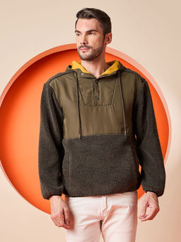 Club York - Black Colorblocked Hoodie