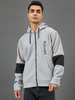 Club York - Grey Colorblocked Hoodie