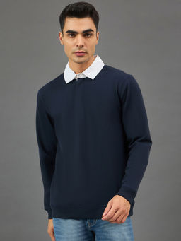 Club York - Navy Solid Sweatshirt