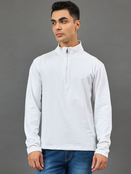 Club York - White Textured Sweatshirt