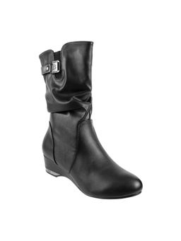 Metro - Women's Black Casual Boots With Heel