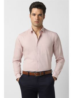 Peter England - Men Pink Regular Fit Full Sleeves Formal Shirt