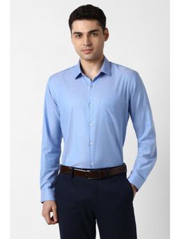 Peter England - Men Light Blue Regular Fit Full Sleeves Formal Shirt