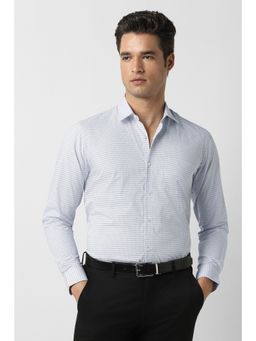Peter England - Men Light Blue Regular Fit Full Sleeves Formal Shirt