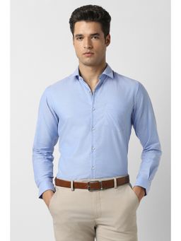 Peter England - Men Light Blue Slim Fit Full Sleeves Formal Shirt